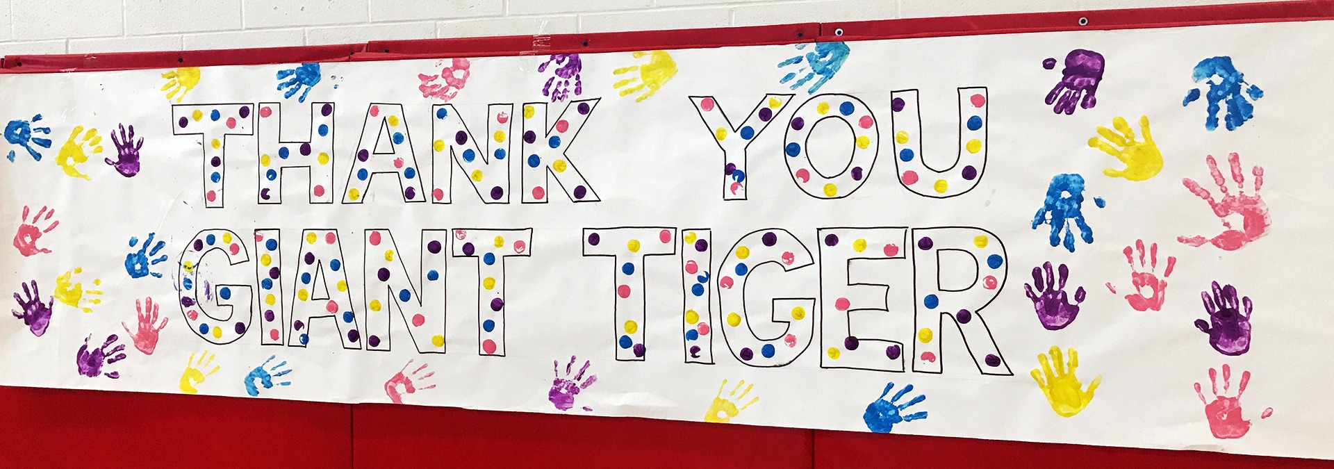 Thank you Giant Tiger banner