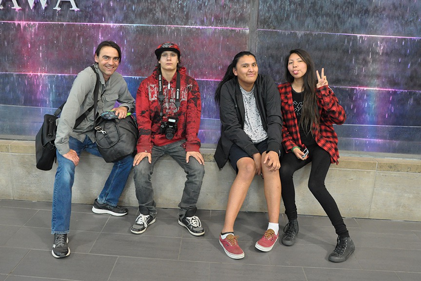 Youth and staff from Boys and Girls Clubs of Calgary, Indigenous Initiatives